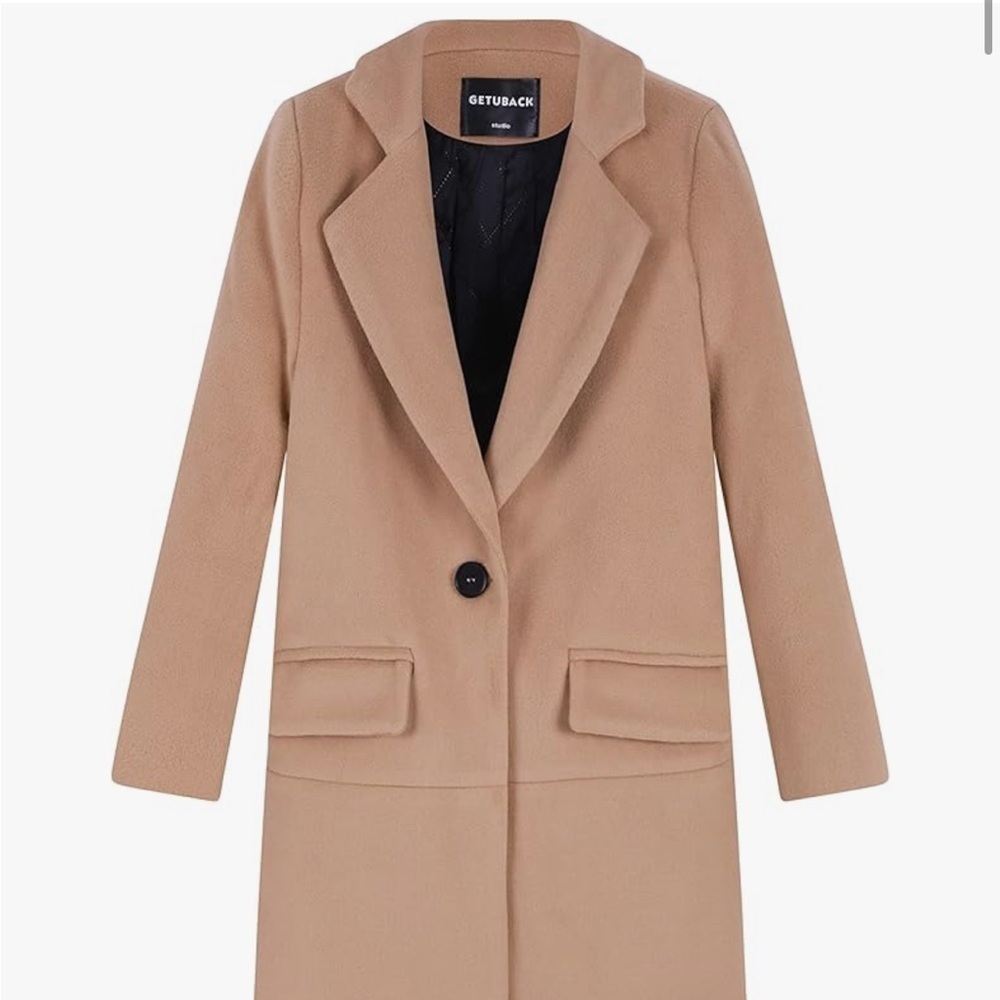 Elegant Tan Trench Coat for Women - Picture 2 of 16